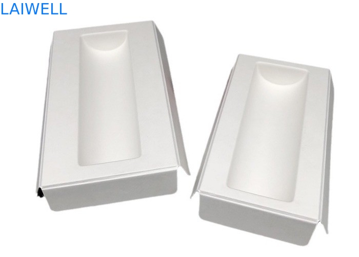 Color blanco bandeja de fibra de caña de azúcar sostenible EcoPack accesorios biodegradable y puede ser compostado después con marca personalizada