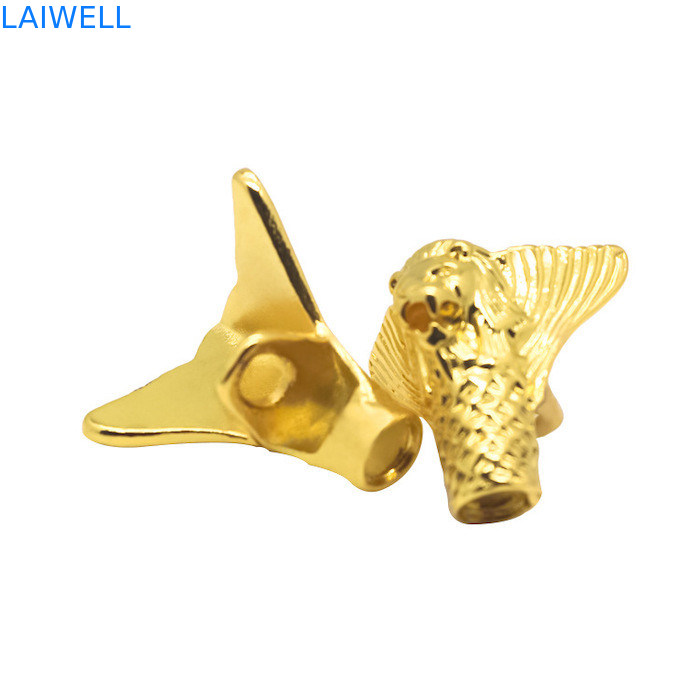 Adornos de escritorio de aluminio de color dorado fundidos a presión de precisión profesional personalizados de aleación de zinc