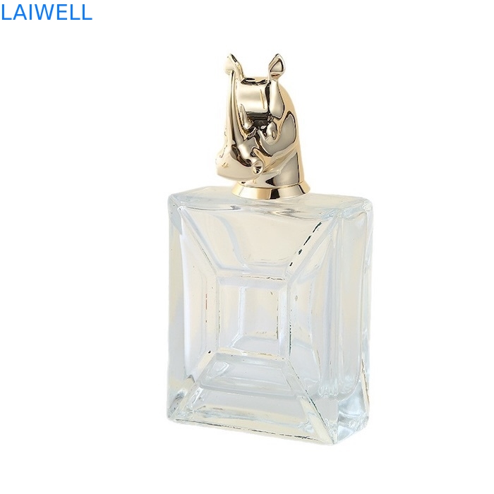 Tapones de perfume personalizables con diseño de animales, chapado en oro, aleación de zinc fundido a presión, aptos para la mayoría de los frascos de perfume