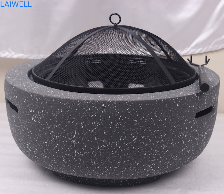 Hoyo portátil de la barbacoa del diseño los 59.5*34.5cm del MGO de la parrilla de acero de piedra de la barbacoa