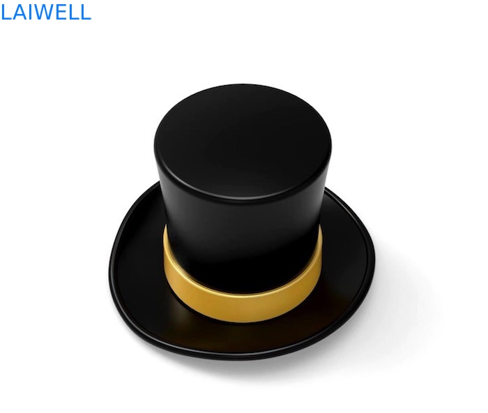 Tapones de botella de perfume de aleación de zinc ecológicos con diseño clásico de gorra de caballero para marca personalizada