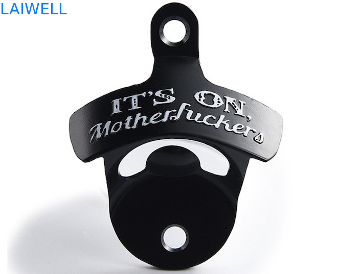 Diseño Creativo Estilo Metal Die Casting Zinc Alloy Pared Montada Abridor de Botellas para Fiesta Juego Regalo