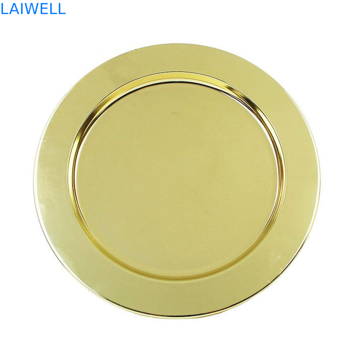 Bandeja de queso de acero inoxidable del postre de los electrodomésticos 430 nórdicos del metal del estilo los 32.5*0.7CM