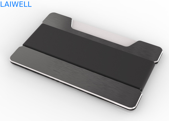 63*95*15mm personalizado multifunción Rfid cepillo antirrobo de aluminio creativo titular de tarjeta de crédito