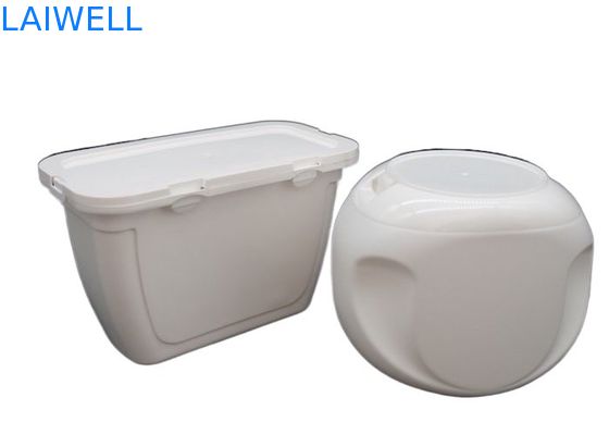 Caja de almacenamiento detergente durable de la botella de los envases de plástico del color del lavadero de la caja blanca PE del gel