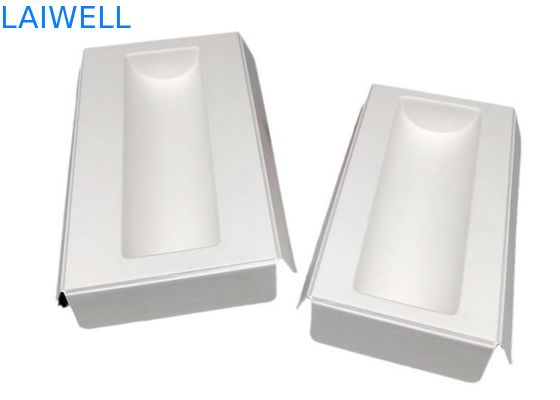 Color blanco bandeja de fibra de caña de azúcar sostenible EcoPack accesorios biodegradable y puede ser compostado después con marca personalizada