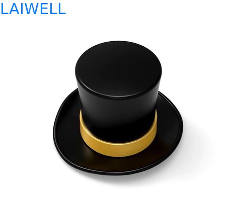 Tapones de botella de perfume de aleación de zinc ecológicos con diseño clásico de gorra de caballero para marca personalizada