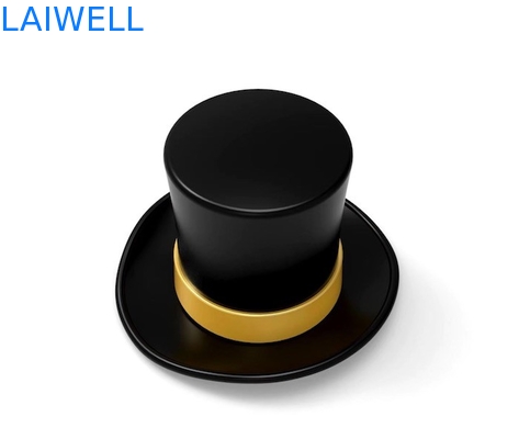 Tapones de botella de perfume de aleación de zinc ecológicos con diseño clásico de gorra de caballero para marca personalizada